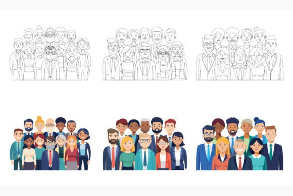 Boosting Professional Visuals with the Office Workers Team Illustration Set