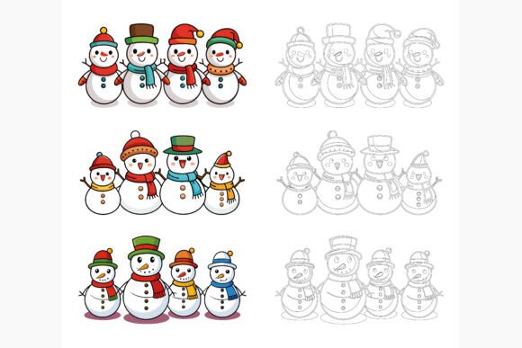 Capturing the Holiday Spirit: The Christmas Winter Scene Illustration Collection