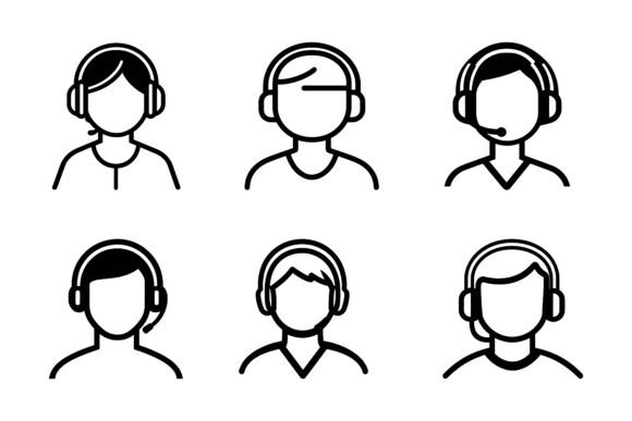 Phone and Call Center Icon Sets in Modern Digital Design