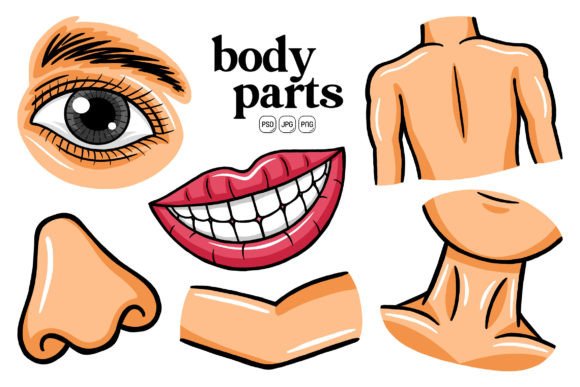 Super Cute Body Parts Illustration Pack 03: A Creative Resource Built for Playful Visual Storytelling