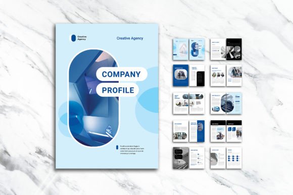 The Blue White Elegant Company Profile Template: A Professional Foundation