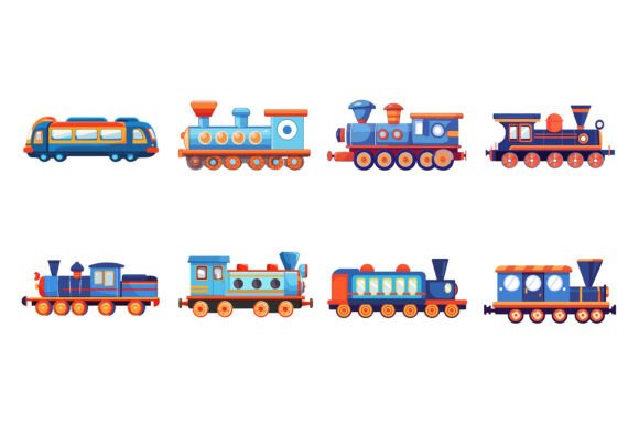 Unlock Creativity with a Cartoon Toy Train with Color: Your Essential Design Asset