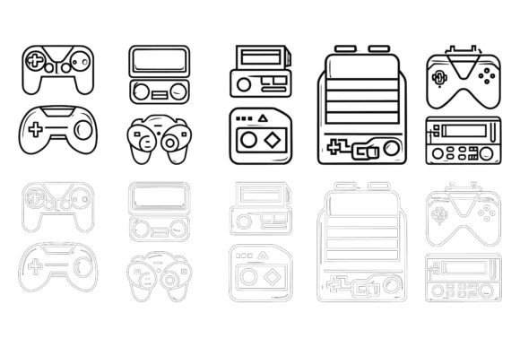 Video Game Icon Sets: How Outline Collections Enhance Projects